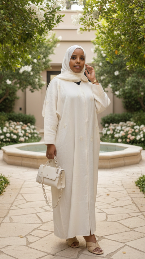 Jawana Linen Abaya - NEW