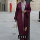 Satin Flower Kimono — Plum - ZIZI Boutique