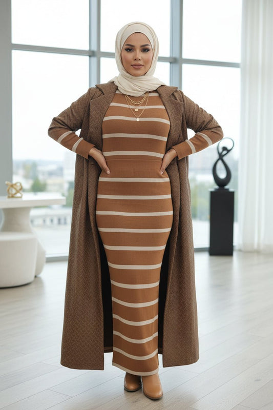 Stripe Sweater Maxi Dress - ZIZI Boutique