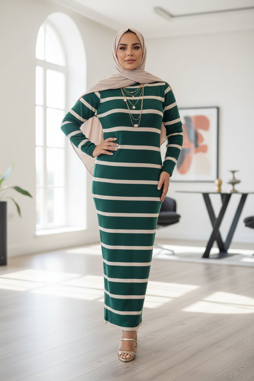Stripe Sweater Maxi Dress - ZIZI Boutique