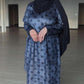 Suede Satin Polka Dot Maxi Dress - ZIZI Boutique
