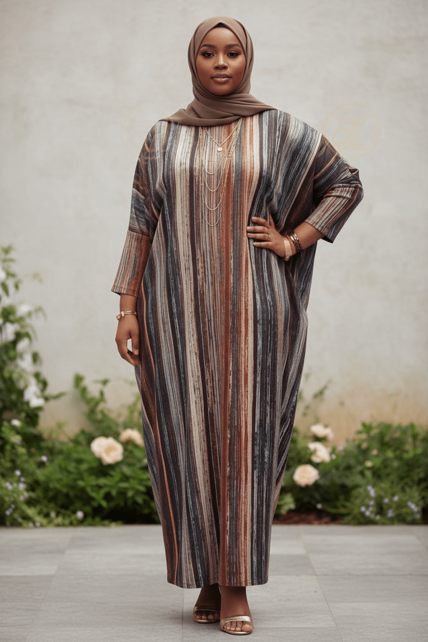 Suede Streaks Butterfly Maxi Dress - ZIZI Boutique