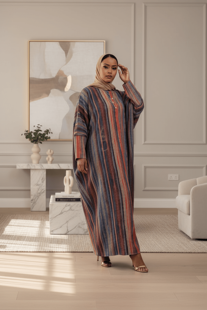 Suede Streaks Butterfly Maxi Dress - ZIZI Boutique