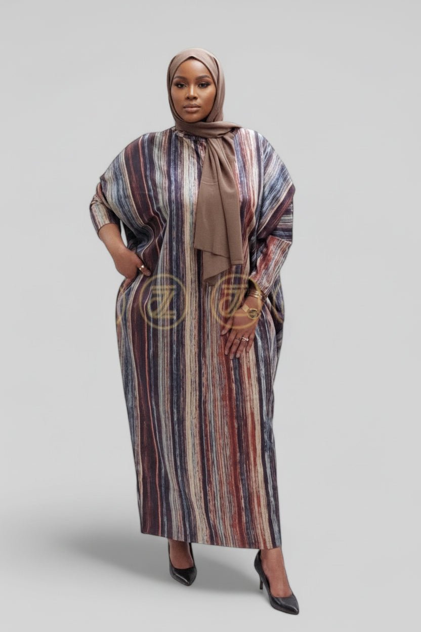 Suede Streaks Butterfly Maxi Dress - ZIZI Boutique