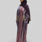 ZIZI Suede Streaks Butterfly Modest Maxi Dress featuring vibrant stripes and a flowing silhouette