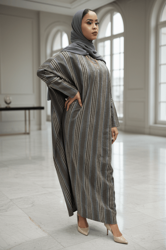 Suede Stripes Butterfly Maxi Dress - ZIZI Boutique