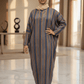 Suede Stripes Butterfly Maxi Dress - ZIZI Boutique