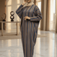 Suede Stripes Butterfly Maxi Dress - ZIZI Boutique