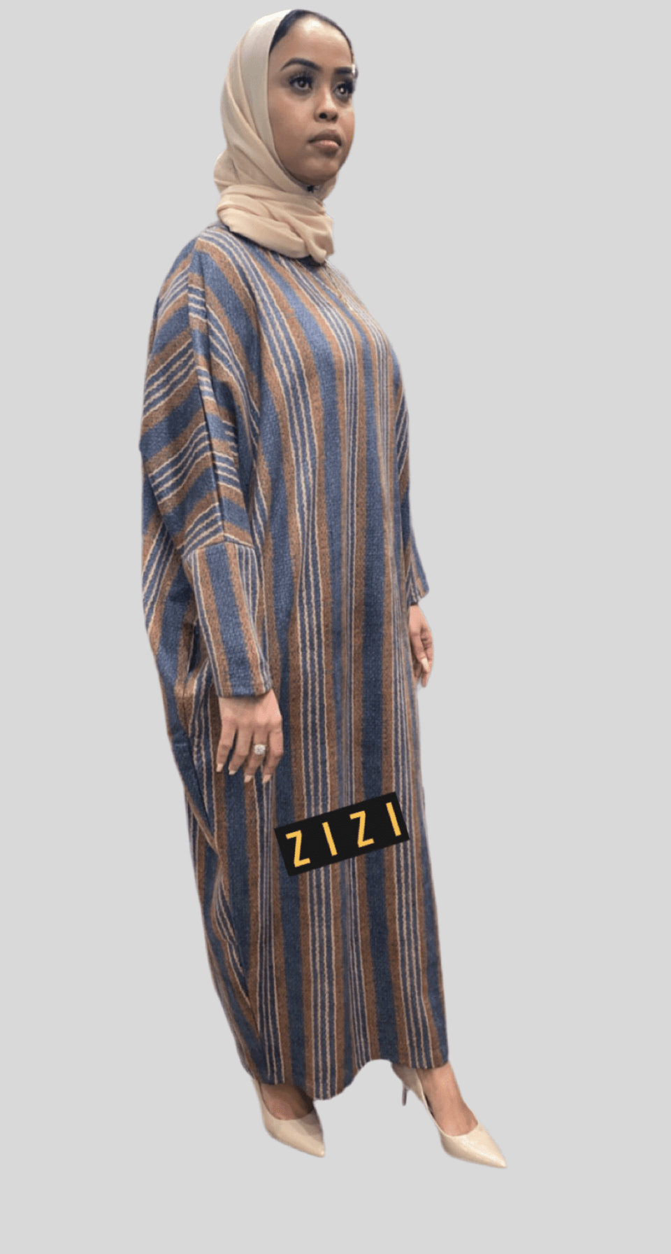 Suede Stripes Butterfly Maxi Dress - ZIZI Boutique