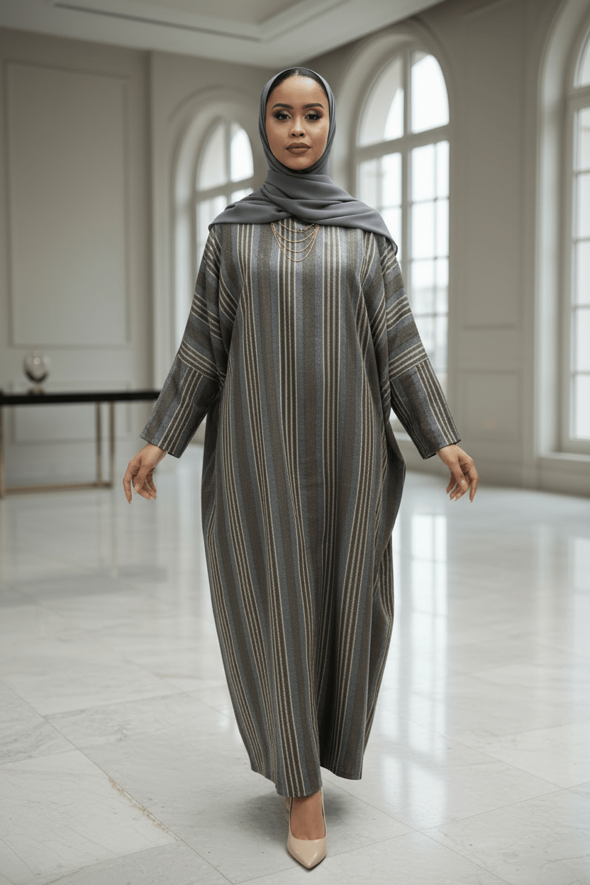 Suede Stripes Butterfly Maxi Dress - ZIZI Boutique