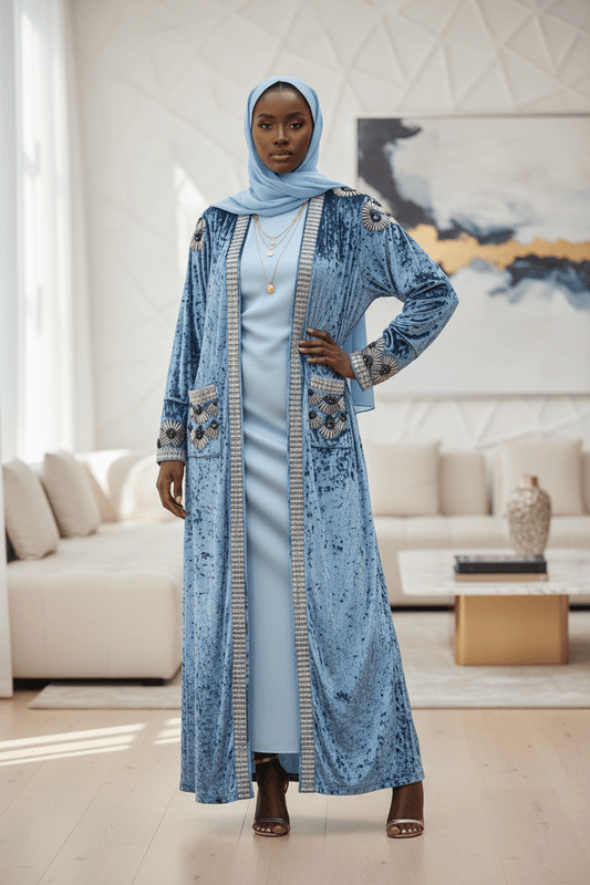Velvet Dynasty Abaya — Eid Collection - ZIZI Boutique