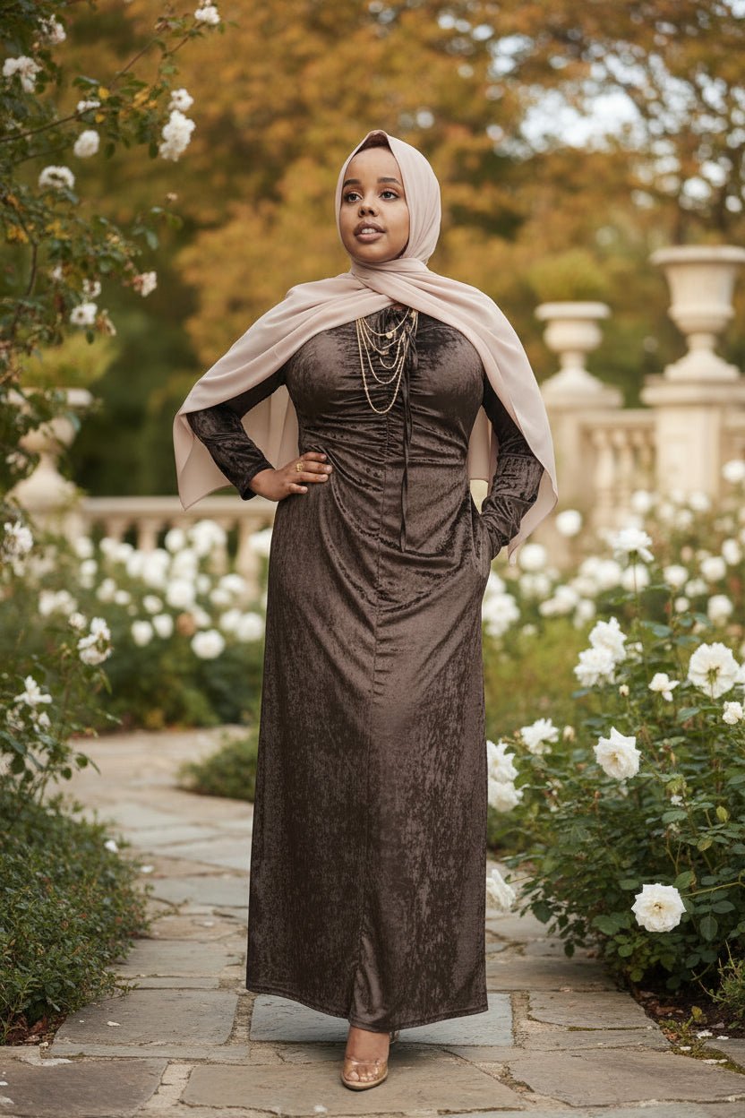 Velvet Evening Maxi Dress - ZIZI Boutique