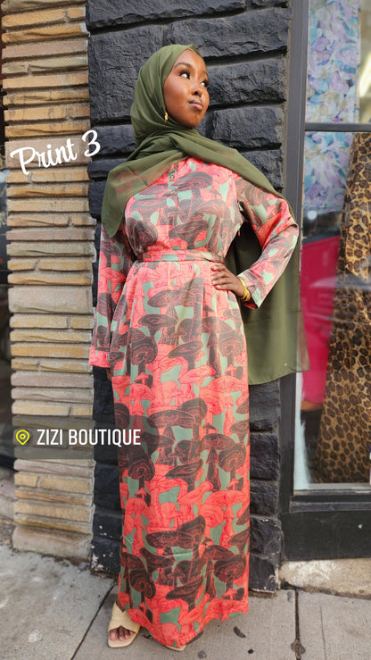 ZIZI Boutique Summer Silk Satin Print Maxi Dress New Arrival featuring vibrant floral patterns and elegant silhouette