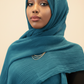 Crinkle Hijab — Teal - ZIZI  Boutique
