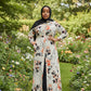 ZZ Flower Print Maxi Dress Shirt - ZIZI Boutique