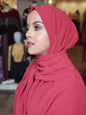 Chiffon Hijab - Red Orange - ZIZI Boutique
