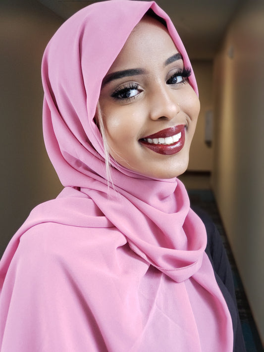 Classic Chiffon Hijab - Blush Pink - ZIZI Boutique