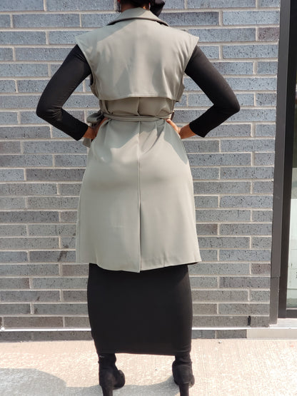 ZZ Sleeveless Trench Coat - ZIZI 