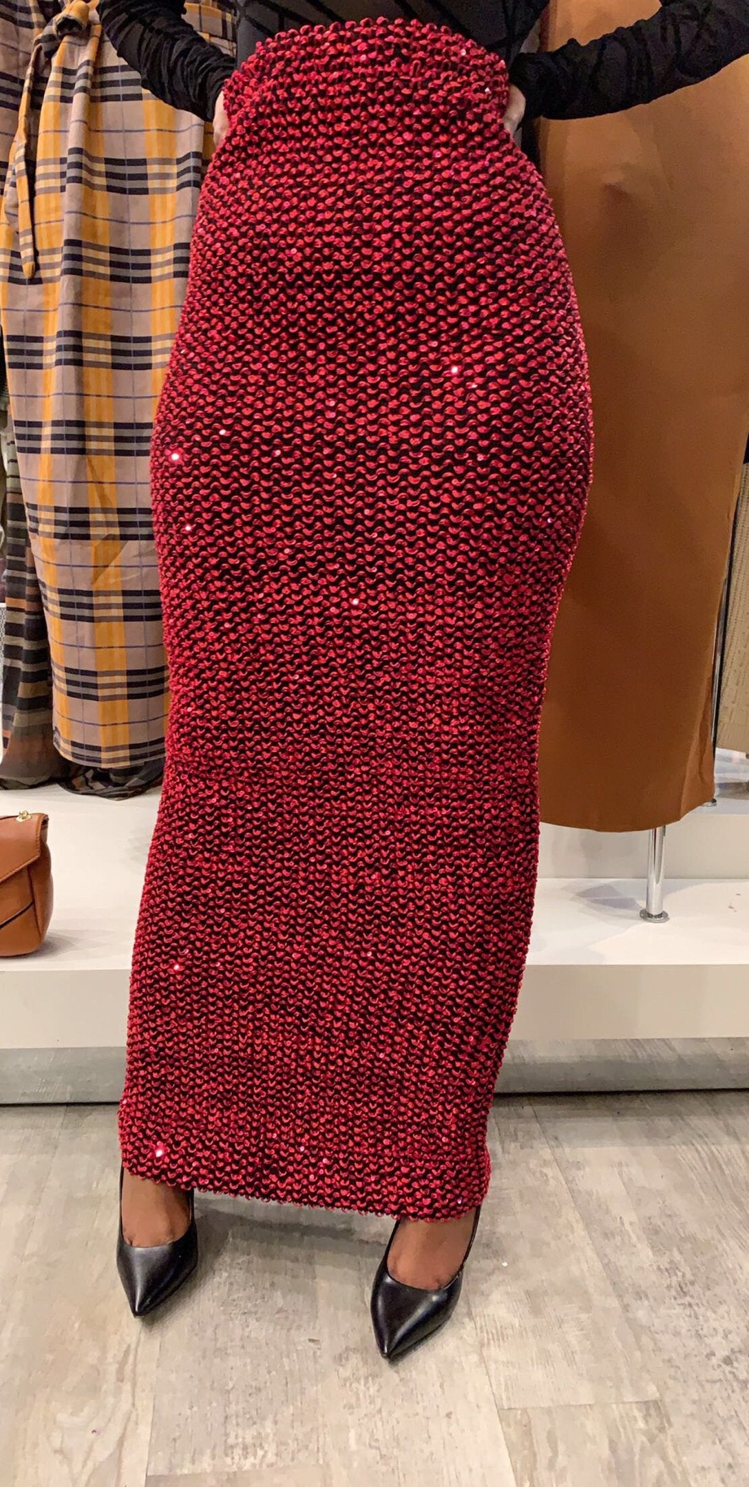 Sequin Evening Skirt - ZIZI Boutique