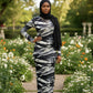 906 Bodycon Print Zipper Maxi Dress - ZIZI Boutique