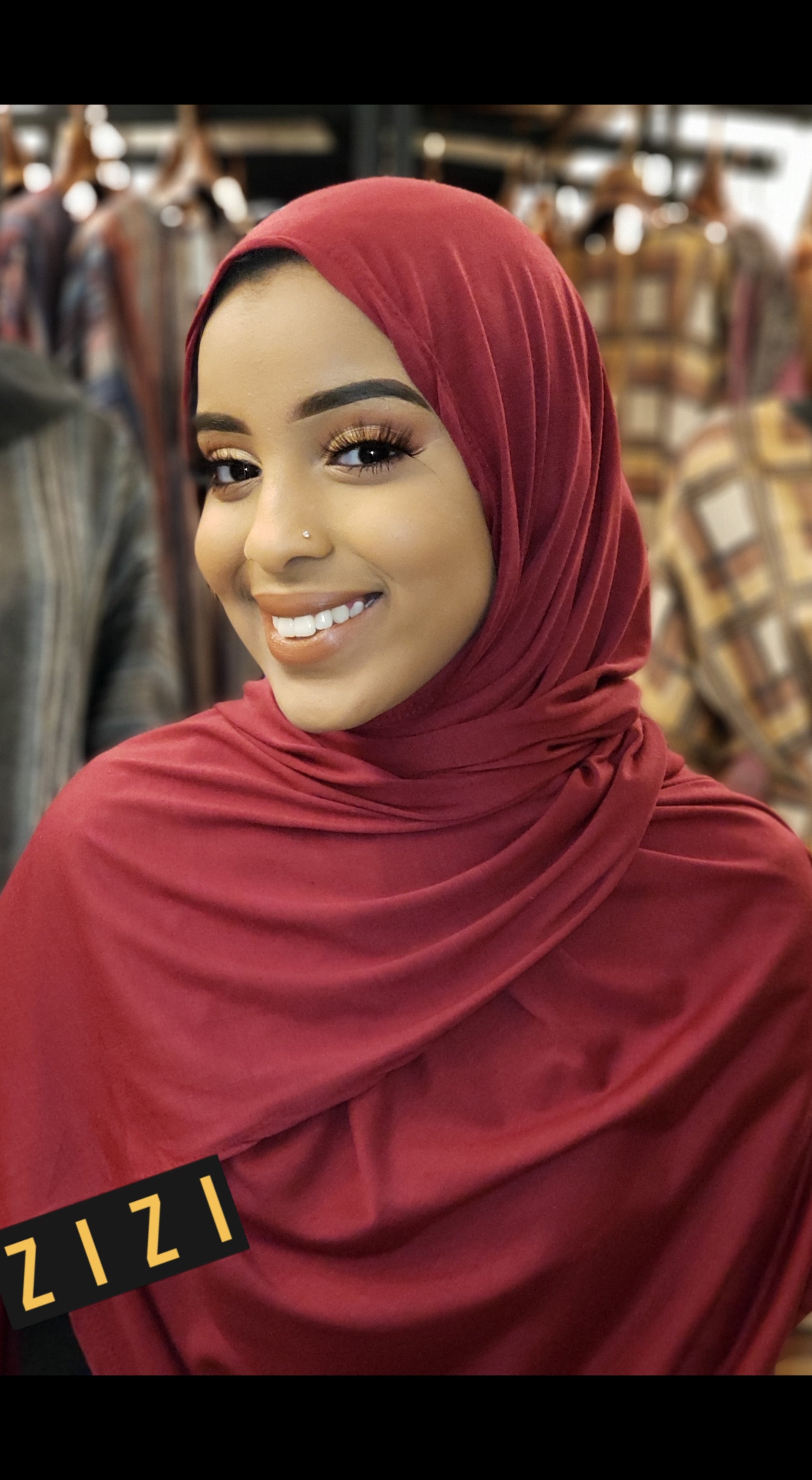 Jersey Hijab - Burgundy - ZIZI Boutique