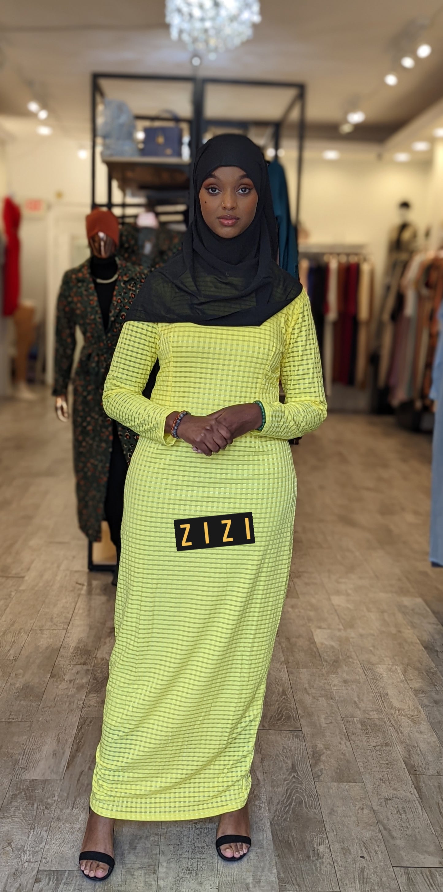 Checkered Maxi Dress - ZIZI Boutique