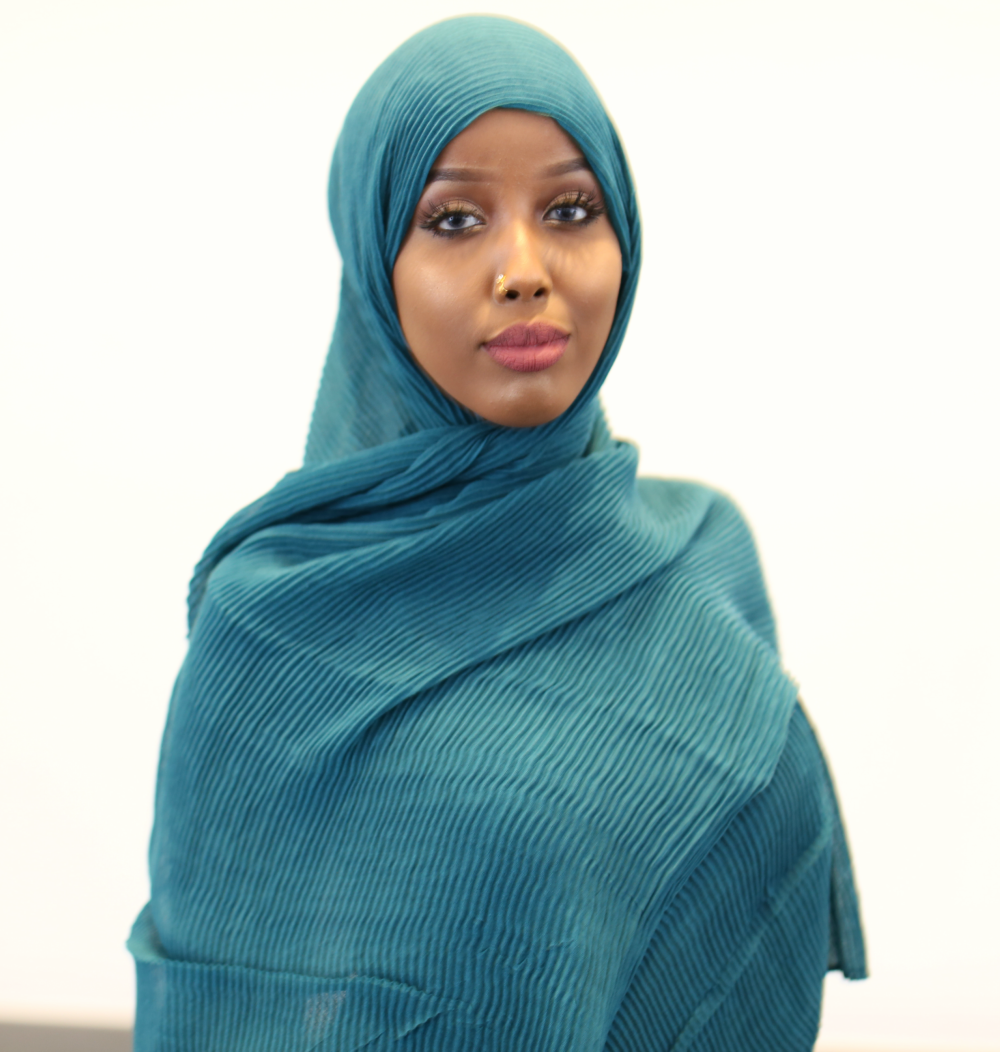 ZZ Crinkle Hijab - Teal - ZIZI 