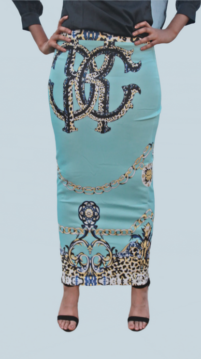 ZIZI Boutique Artsy Digital Print Maxi Skirt FINAL SALE with vibrant patterns and elegant design