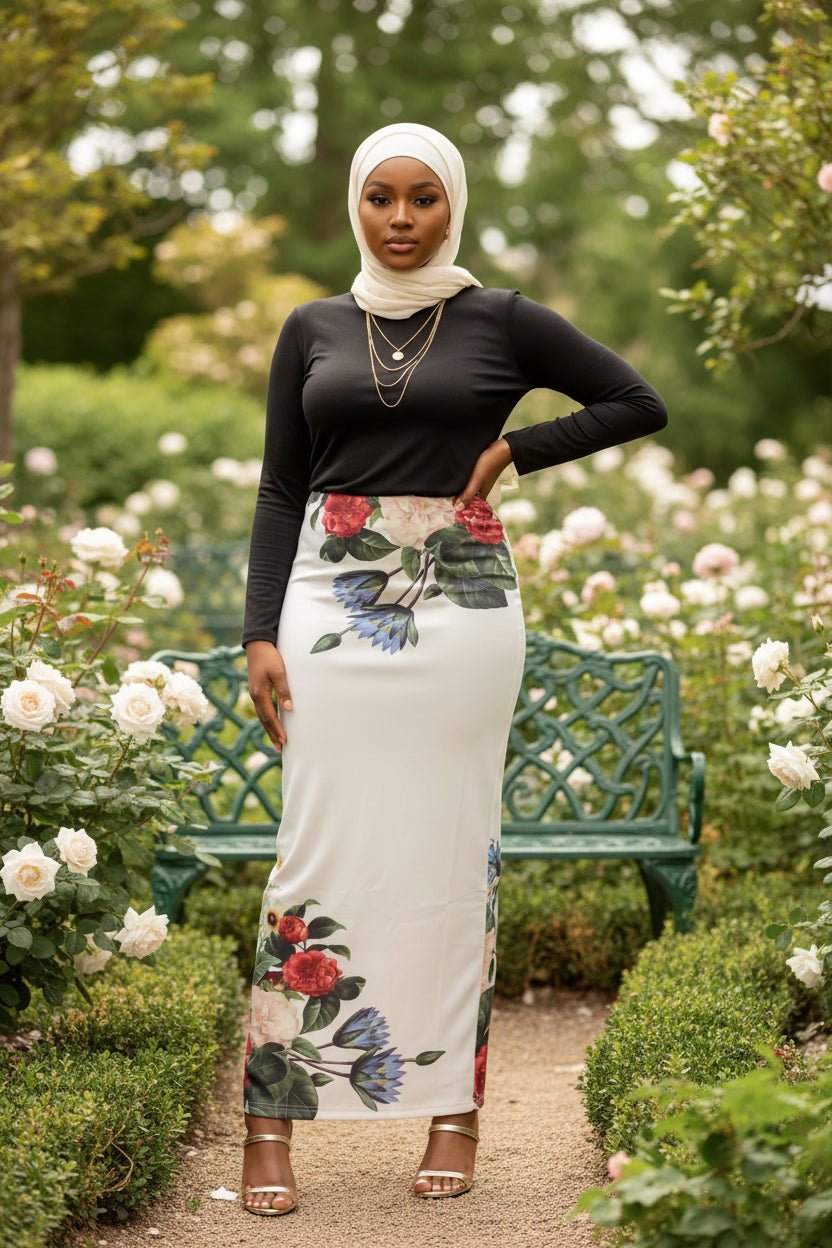 Artsy Print Maxi Skirt (FINAL SALE) - ZIZI Boutique