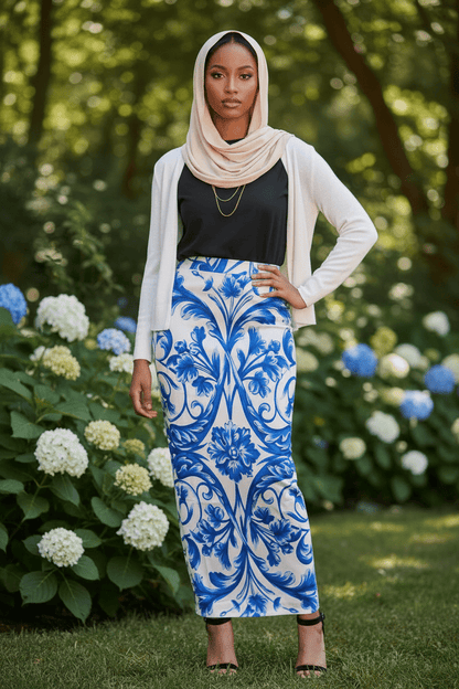 Artsy Print Maxi Skirt (FINAL SALE) - ZIZI Boutique