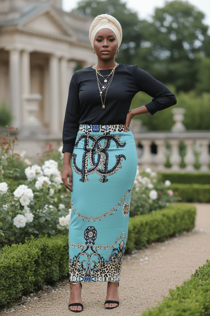 Artsy Print Maxi Skirt (FINAL SALE) - ZIZI Boutique