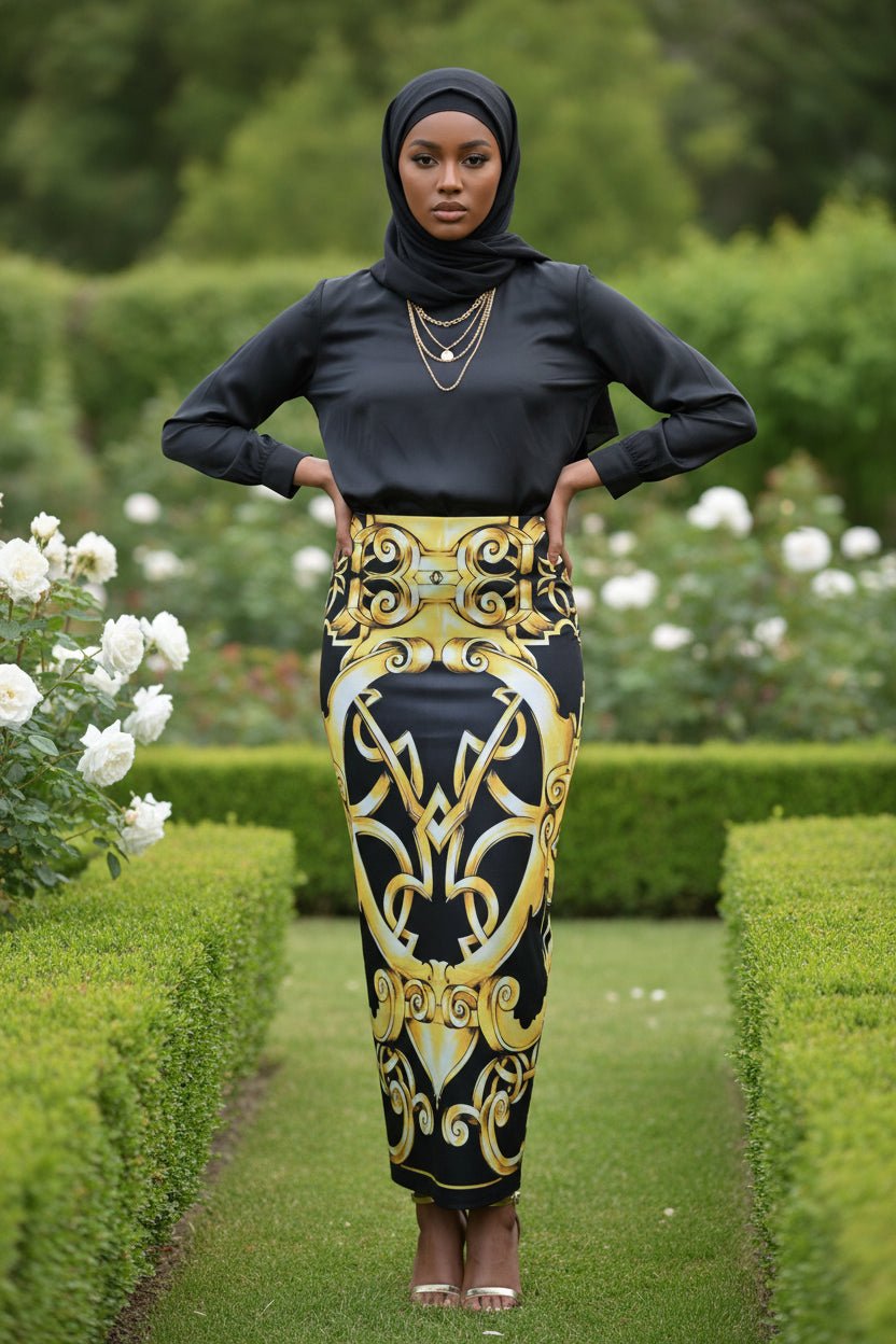 Artsy Print Maxi Skirt (FINAL SALE) - ZIZI Boutique