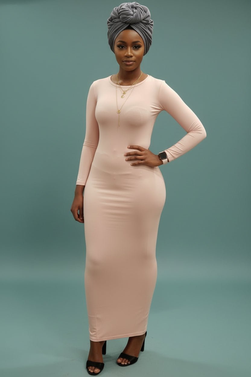 Bodycon Zipper Maxi Dress (906) - ZIZI Boutique
