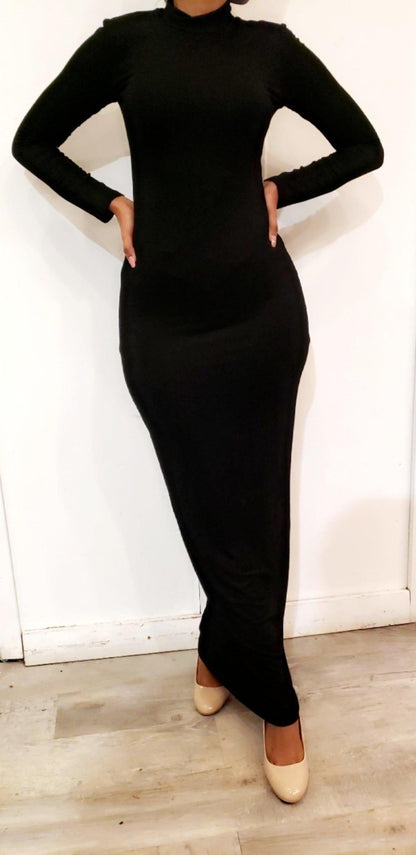 Bodycon Zipper Maxi Dress (906) - ZIZI Boutique