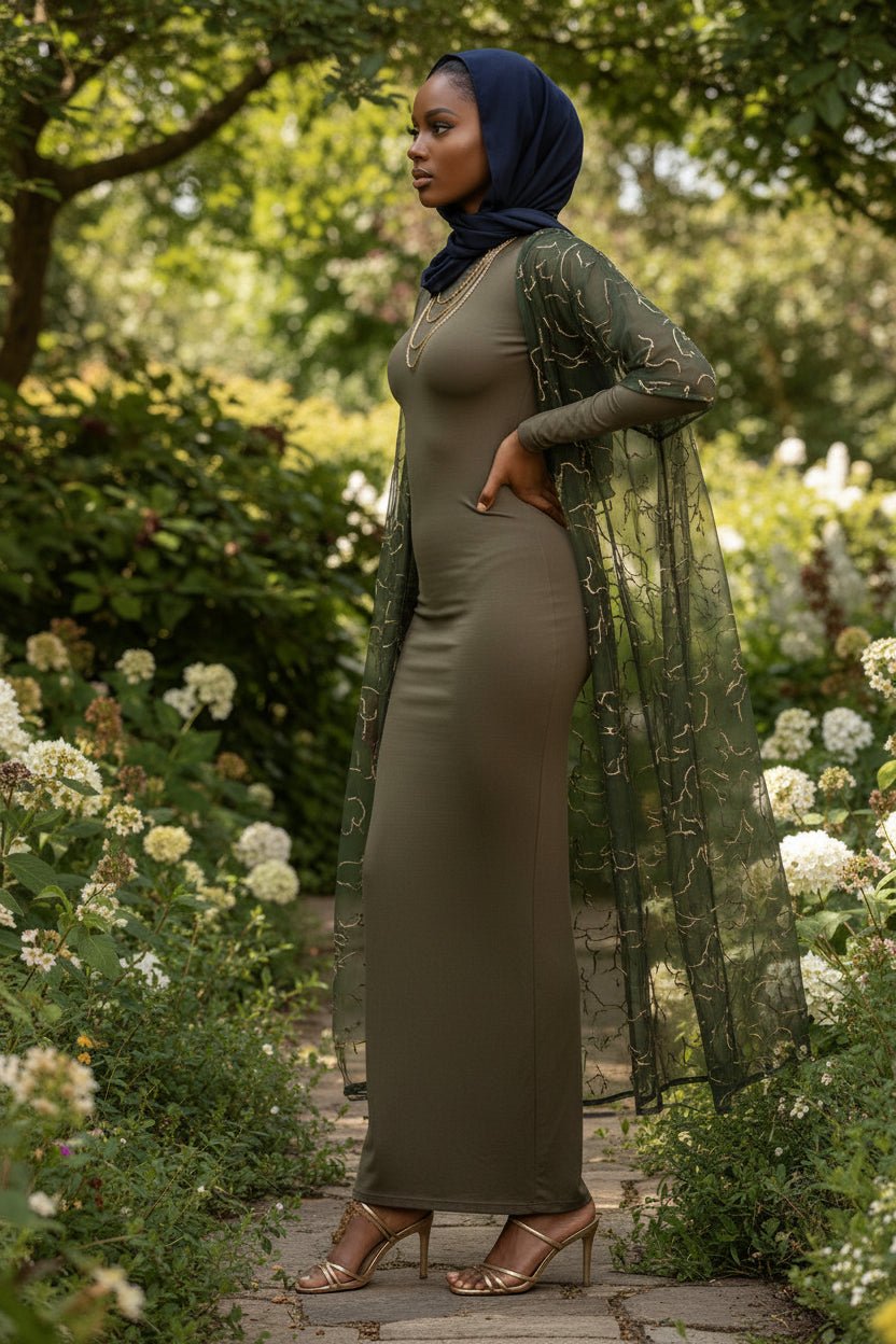 Bodycon Zipper Maxi Dress (906) - ZIZI Boutique