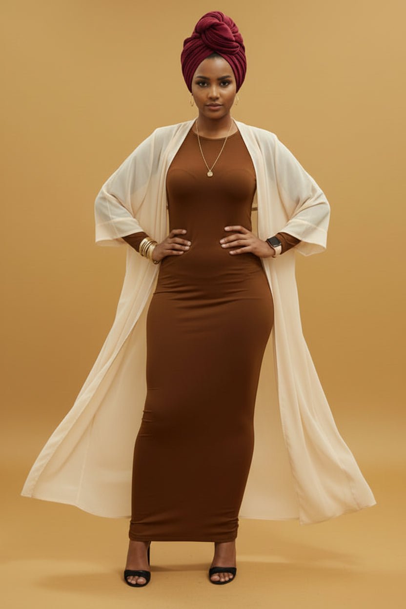 Bodycon Zipper Maxi Dress (906) - ZIZI Boutique