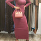 Bodycon Zipper Maxi Dress (906) - ZIZI Boutique