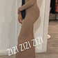 Bodycon Zipper Maxi Dress (906) - ZIZI Boutique