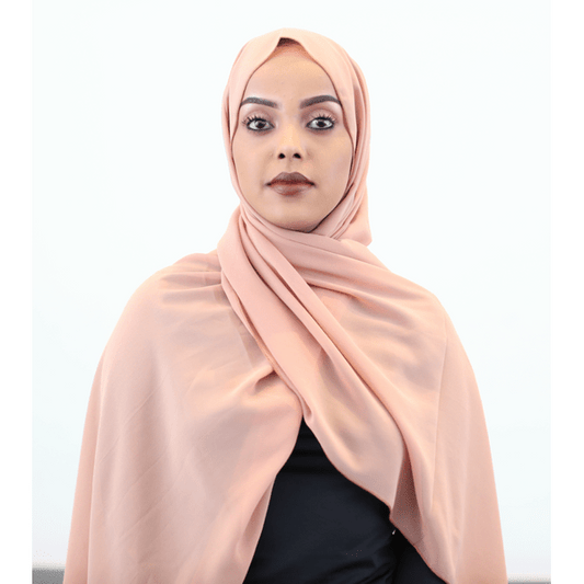 Chiffon Hijab — Nude - ZIZI Boutique