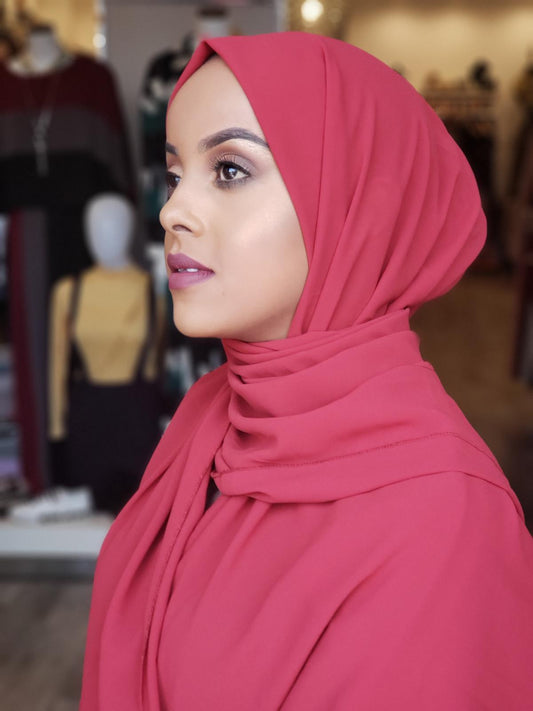 Chiffon Hijab — Rustic Red - ZIZI Boutique