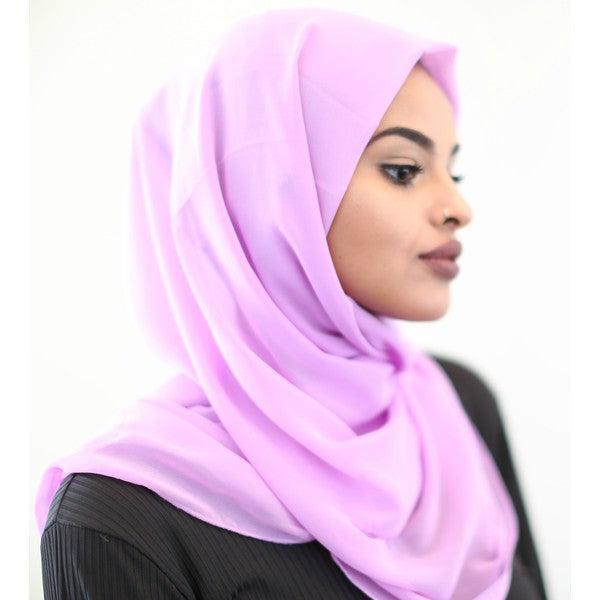 Classic Chiffon Hijab — Lavender - ZIZI Boutique