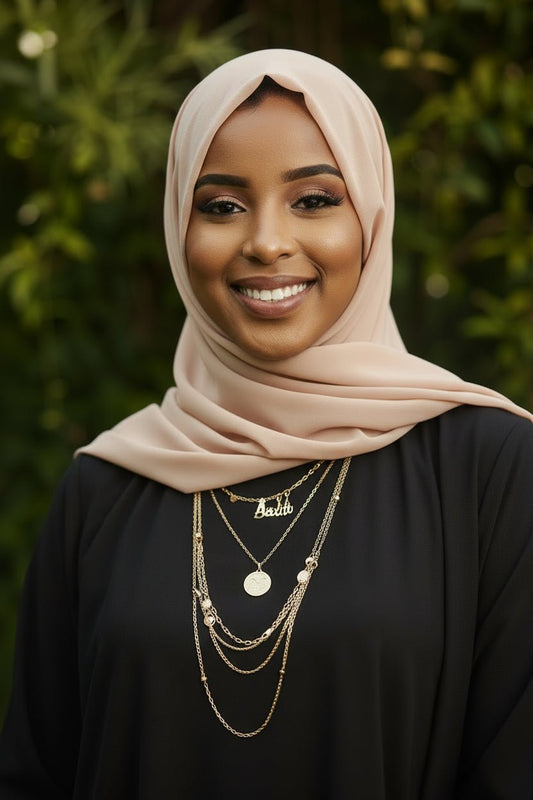 Classic Chiffon Hijab — Vanilla Cream - ZIZI Boutique