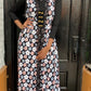 Floral Sleeveless Black Open Abaya - ZIZI Boutique
