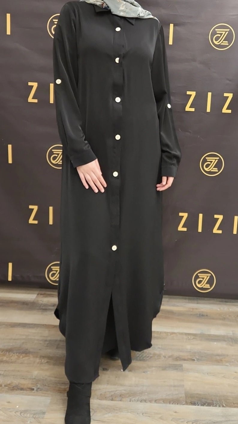 Flowy Button - Down Maxi Dress Shirt - ZIZI Boutique