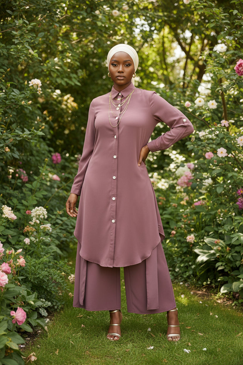 Flowy Button - Down Midi Dress Shirt - ZIZI Boutique