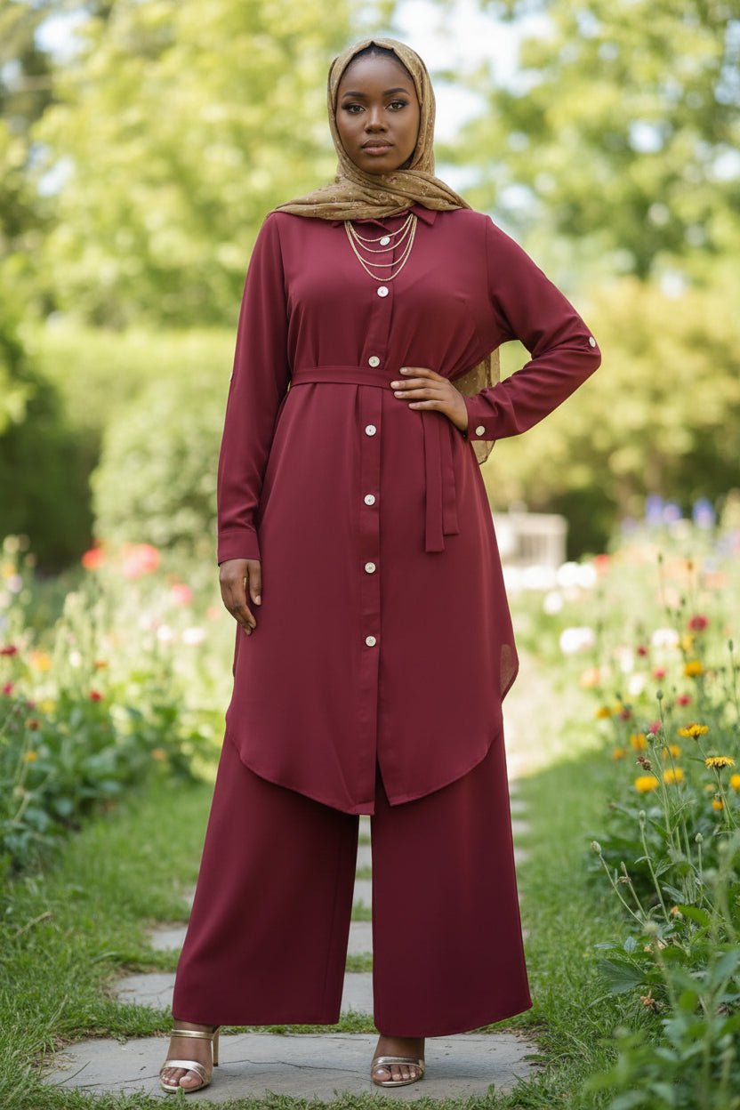 Flowy Button - Down Midi Dress Shirt - ZIZI Boutique