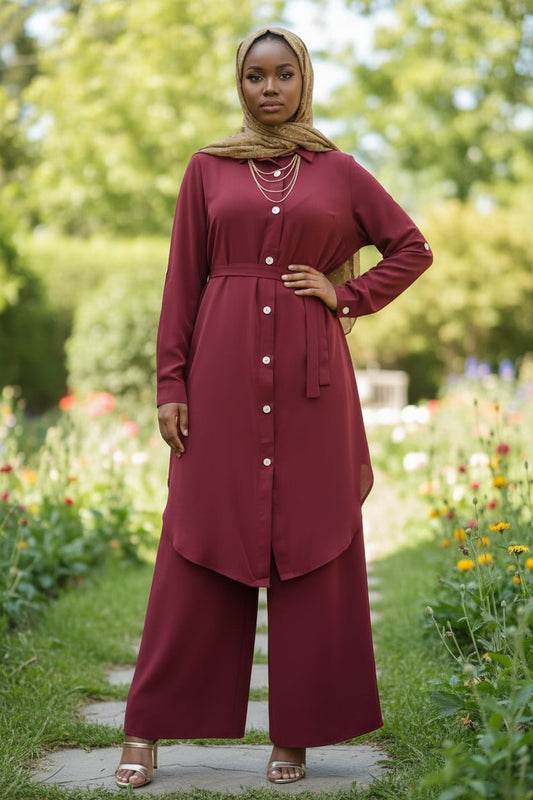 Flowy Button - Down Midi Dress Shirt - ZIZI Boutique