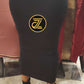 Free Size Women's Sweater Maxi Skirt in black from ZIZI Boutique styled with black ankle boots