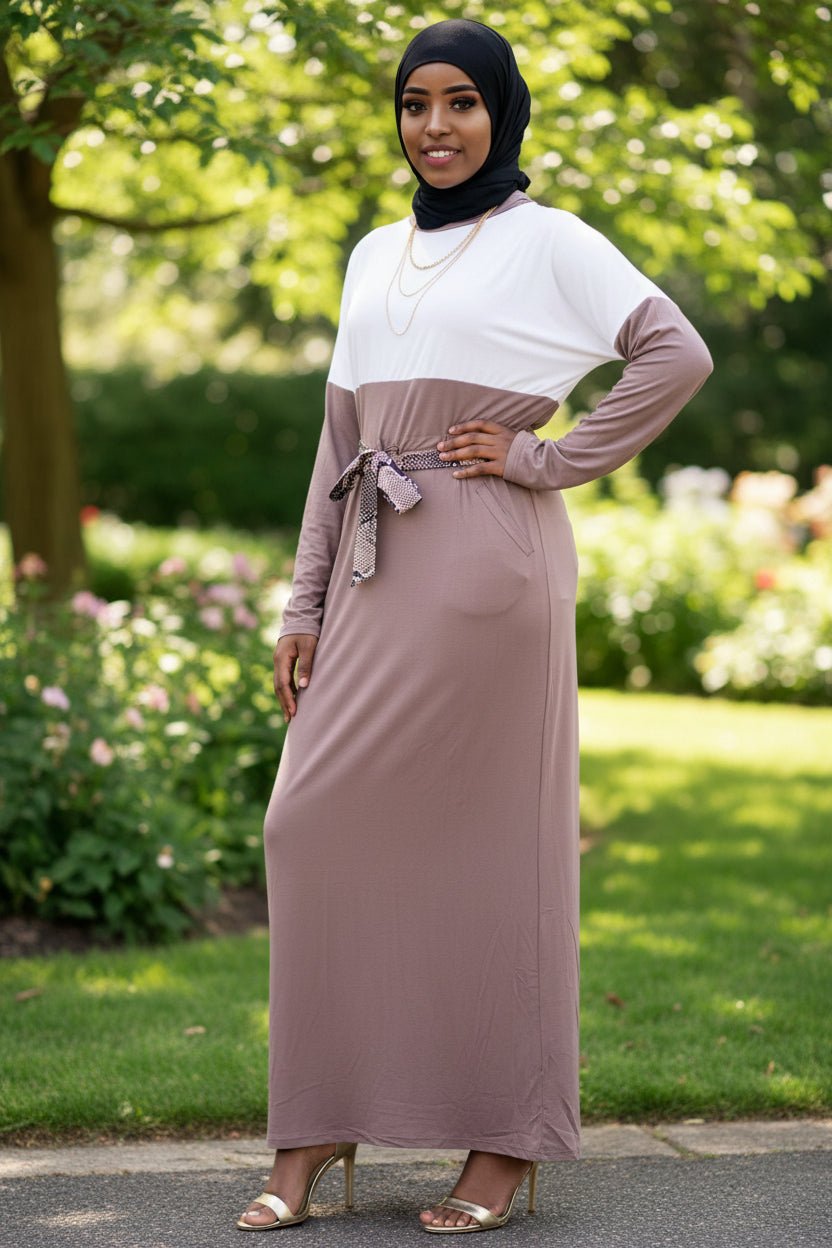 Half Zipper Jersey Maxi Dress - ZIZI Boutique