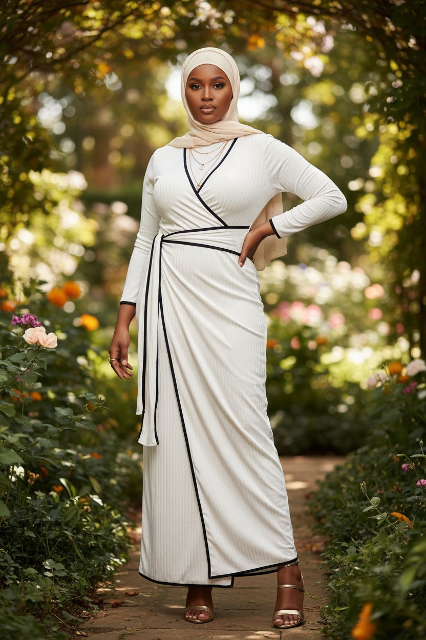 Hayati Half Wrap Maxi Dress - ZIZI Boutique